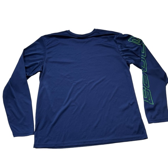 Bauer - Men’s Navy Blue Jersey Long Sleeve Sz XL - Picture 5 of 6